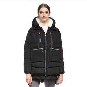 Orolay Thickened Black Down Jacket Coat Size Small